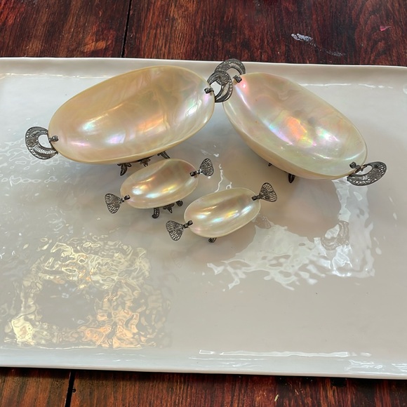 Antique Other - 19th century antique Russian caviar dishes(4 total)